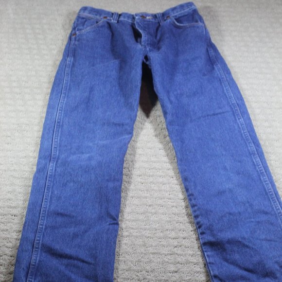Wrangler Size 16 Slim Blue Jeans with Adjustable Waist - Picture 1 of 6